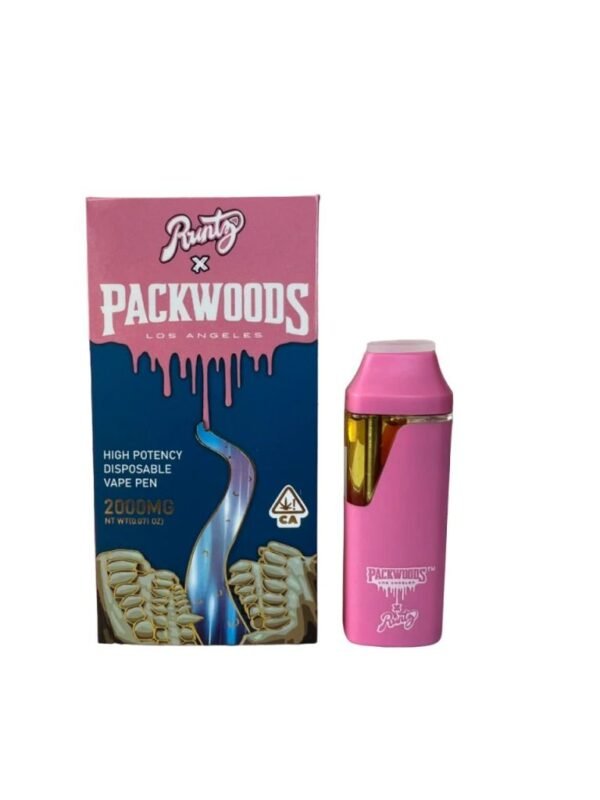 Packwoods x Runtz Disposable Vape with cannabis oil concentrate