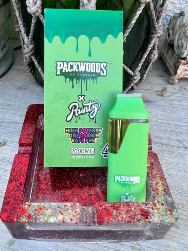 Packwoods x Runtz Apple Punch Disposable vape product