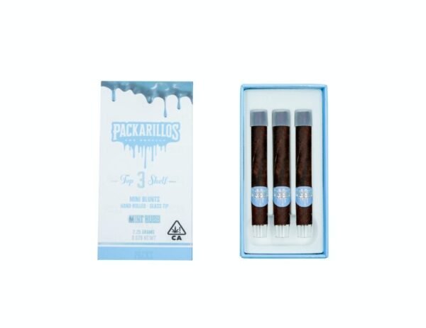 Packwoods Packarillos Mint Kush blunts with premium Mint Kush strain cannabis